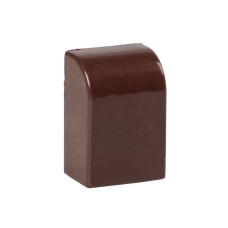 Заглушка (16x16) (4 шт) темное дерево EKF-Plast