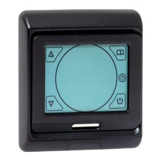 Сенсорный термостат для теплых полов электронный черный 16А 230В EKF