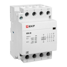 Контактор модульный КМ 20А 3NО+NC (3 мод.) EKF PROxima