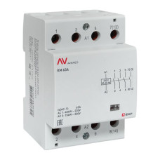 Контактор модульный КМ 63А 4NO 230VAC (3 мод.) AVERES EKF