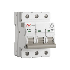 Выключатель автоматический AV-10 3P 10A (K) 10kA EKF AVERES
