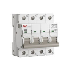 Выключатель автоматический AV-10 DC 4P 20A (K) 10kA EKF AVERES