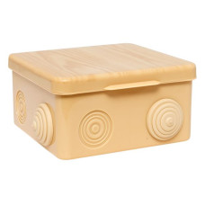 Коробка распределительная КМР-030-014 с крышкой (100x100x55), 8 мембранных вводов светлое дерево IP54 EKF PROxima Коробка распределительная КМР-030-014 с крышкой (100x100x55), 8 мембранных вводов светлое дерево IP54 EKF PROxima