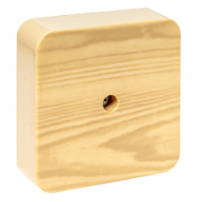 Коробка разветвительная КМР-030-030кг (75x75x26) с клеммником светлое дерево EKF PROxima Коробка разветвительная КМР-030-030кг (75x75x26) с клеммником светлое дерево EKF PROxima