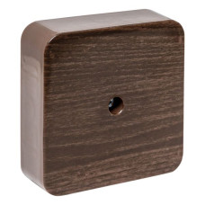 Коробка разветвительная КМР-030-030кг (75x75x26) с клеммником тёмное дерево EKF PROxima Коробка разветвительная КМР-030-030кг (75x75x26) с клеммником тёмное дерево EKF PROxima