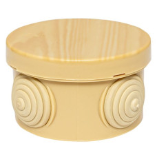 Коробка распределительная КМР-040-038 с крышкой (65x40) 4 мембранных ввода светлое дерево IP54 EKF PROxima