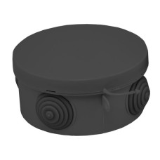 Коробка распределительная КМР-040-039 с крышкой (85x40) 4 мембр. ввода чёрная IP54 EKF