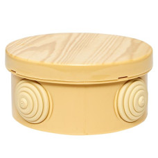 Коробка распределительная КМР-040-039 с крышкой (85x40) 4 мембр. ввода светл. дер. IP54 EKF