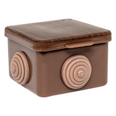 Коробка распределительная КМР-030-036 пылевлагозащитная, 4 мембр.ввода (65x65x50) тёмн. дер. EKF