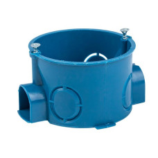 Коробка установочная КМТ-010-002 для твердых стен (68x42) с саморезами IP20 розн. стикер EKF