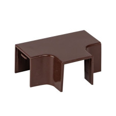 Угол T-образный (16x16) (4 шт) темное дерево EKF-Plast