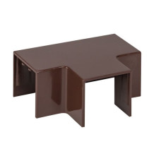 Угол T-образный (25x25) (4 шт) темное дерево EKF-Plast