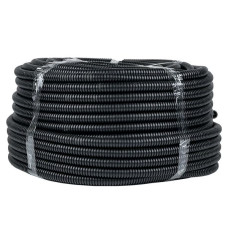 Труба гофр. ПНД с протяжкой d25 мм (75 м) черная EKF-Plast