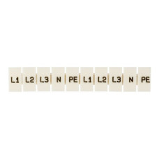 Маркеры для ST 1,5 с символами "L1, L2, L3, N, PE" (100 шт.) EKF