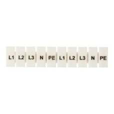 Маркеры для UT/ST/Push-in 2,5 с символами "L1, L2, L3, N, PE" (100 шт.) EKF